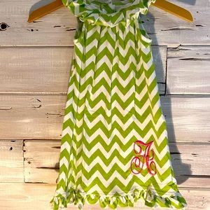 Chevron embroidered sundress
